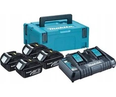 MAKITA MAITINIMO RINKINYS 18V 4×3,0Ah (BL1830Bx4+DC18RD) MAKPAC