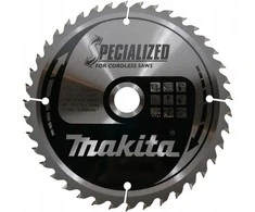 Makita T.C.T. pjūklas SPECIALIZED 165X1.6X20mm 18° T40 B-32960 T.C.T • 165 x20 mm • T40 • 18° • Medienai