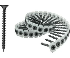 JUOSTA MAKITA SU VARŽTAIS 3,9x35mm /1000 vnt. PUSĖ. K/G PLOKŠTĖS SU METALINIA PUSE K/G LENTOS SU METALU