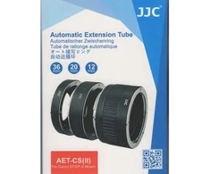 Makro žiedų rinkinys JJC AET II, skirtas „Canon EF/EF-S“ su automatinio perkėlimo funkcija