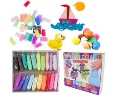 Maksik Ciastolina Rinkinys Elastic Clay 20 vnt TM Lovin 70140