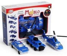 Malblo magnetinės policijos transporto priemonės