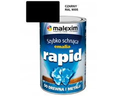 MALEXIM Greitai džiūstantis alkidinio emalio dažai Rapid juodi 9005 0,7L (M/RAP.CZA0.7)