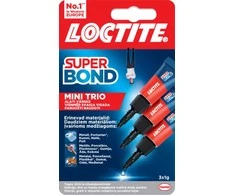Universalūs klijai LOCTITE SUPER Bond Mini Trio, 3 g