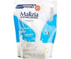 CREAM Skystas muilas MALIZIA Milk Kreminis, 1000 ml, PAPILDAS