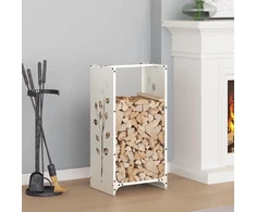Stovas malkoms, balta, 40x30x80 cm, šaltai valcuotas plienas