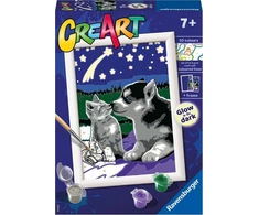 CreArt vaikams Spalvinimo knyga: Draugai amžinai 202126 RAVENSBURGER tapyba pagal skaičius