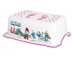 MALTEX Taburetė 2K Smurfs balta/rožinė