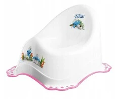MALTEX Potty 2K Smurfs balta/rožinė