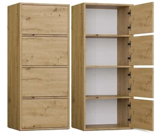 Top E Shop ALMA CHEST OF DRAWERS, ANTHRACITE/ARTISAN OAK
