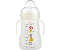 MAM 1881 MOKOMASIS BUTELIUKAS 220ML GERIAU KARTU, SMĖLIO SPALVOS