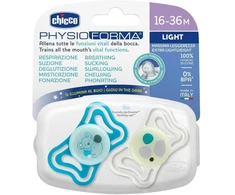 MAM BABY Chicco-71086400 Žindukas PH Light 16-36 2 vnt. Glow (CHI000718)