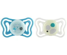 MAM BABY Chicco-71086400 Žindukas PH Light 16-36 2 vnt. Glow (CHI000718)