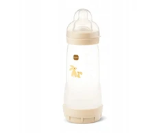MAM BABY MAM PERFECT START buteliukas nuo dieglių, 320 ml, UNIXEX, smėlio spalvos
