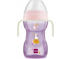 MAM - SMAIKUS GĖRIMO PUODELYS 270 ML GERIAU KARTU DZIEWCZYNKA