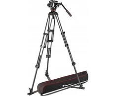 Dalys - Manfrotto dviguba anglies pluošto kamera + galva 504X anglies pluošto meškerės ir ritės galvutė