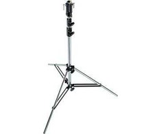 Tripod - Manfrotto Statyvas 007 Plieninis Chromuotas Reguliuojamo Aukščio
