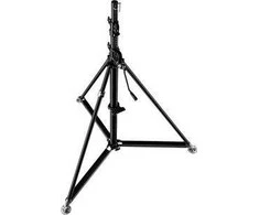 Trikojis - Manfrotto SUPER WIND UP Plieninis Reguliuojamo Aukščio Juodas