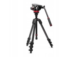 Manfrotto 055 Video Carbon Juodas su głowicą 502AH