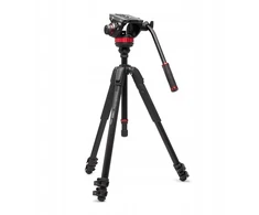 Manfrotto 055 Video Alu Juodas su głowicą 502AH