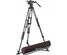 Manfrotto Twin Alu rinkinys su galvos 608 apatiniu prailginimu