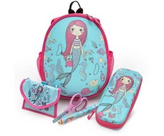 Manfrotto WEDO Kinder-Rucksack Meerjungfrau mit Netztaschen innen/auße