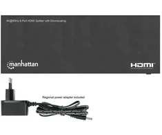 MANHATTAN 4K60Hz 8 prievadų HDMI skirstytuvas su konvertavimo funkcija