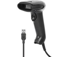 Skaitytuvas kodów kreskowych Manhattan MANHATTAN 2D LED Barcodescanner 320mm 1,4m USB-Kabelis juodas