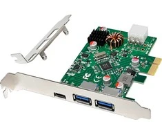 Manhattan „InLine®“ sąsajos plokštė, 2x USB-A, 1x USB-C 3.2 Gen.1, PCIe, PD3.0, su 6 kontaktų jungtimi