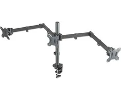 Manhattan 461658 monitoriaus laikiklis arba stovas 68,6 cm (27") Gnybtas Juoda