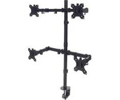 „Intracom MANHATTAN Monitorius“ laikiklis skirtas 4 LCD monitoriams. Laikoma keturi 33–81,3 cm (13–32 colių) monitoriai iki 8kg (juodas).