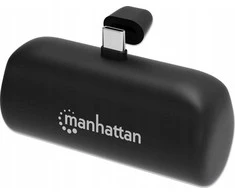 Nešiojamoji baterija Manhattan 102612 USB-C maitinimo šaltinis 20W 5000mAh Juodas
