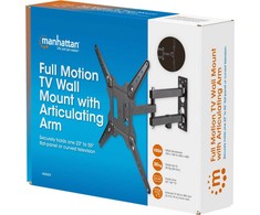 Laikiklis MANHATTAN Full Motion TV Wall Mount with Articulating Arm Holds One 23″ to 55″ TV iki 30 kg, 462624