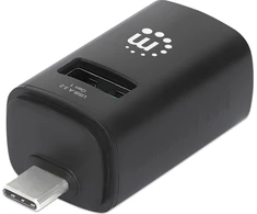 Manhattan USB šakotuvas su 3 prievadais, USB 3.2 Gen1, Type-C į 1x USB-A 3.0, 2x USB 2.0 (180993)