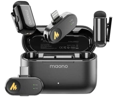 maono Wave T1 Mini Wireless Belaidis Mikrofonas | Juodas