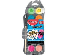 Akvareliniai dažai Maped ColorPeps 12 kubelių+teptukas plastikinė dėžutė