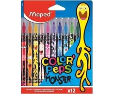 Flomasteriai MAPED ColorPeps Monster, 12 sp.