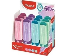 Maped Fluo Peps žymeklis pastelinių/blizgučių mišinys (12 vnt.)
