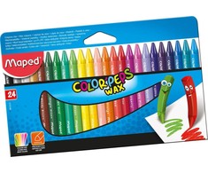 Vaškinės kreidelės MAPED ColorPeps, 24 sp.