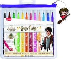 Flomasteris Maped Long Life Harry Potter 12vnt. maišelis su užtrauktuku