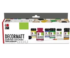 Marabu Decormatt basic set 6x15ml