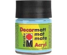 Marabu Marabu Decormatt Acryl, 50 ml, mėlynas, matinis, butelis, atsparus oro sąlygoms