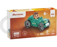 Marioinex Klocki Mini Waffle Cars 50 dalių Turquoise Racing Car
