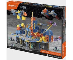 MARIOINEX mini vafliniai konstravimo kaladėlės, kosmoso pagrindas, 618 detalių