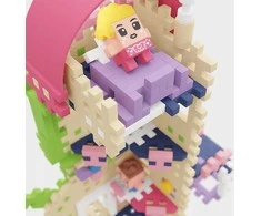MARIOINEX Mini Vaflinės Princesės Fantazijos Bokšto Konstrukcijos Kaladėlės, 148 Detelės