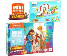 Marioinex *****Klocki waffle Farmer domek 100el 07580