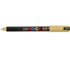 Žymeklis UNI Posca PC-1MR, adatiniu galu, 0.7 mm, auksinis