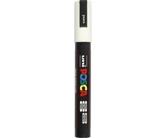 Posca Žymeklis UNI PC-5M, apvalus 2,5mm, baltos spalvos