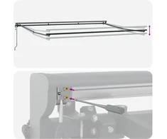 Markizės rėmas Mėlynas ir Oranžinis 450 × 300 cm