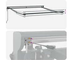 Markizės rėmas Oranžinis ir Juodas 300 x 250 cm